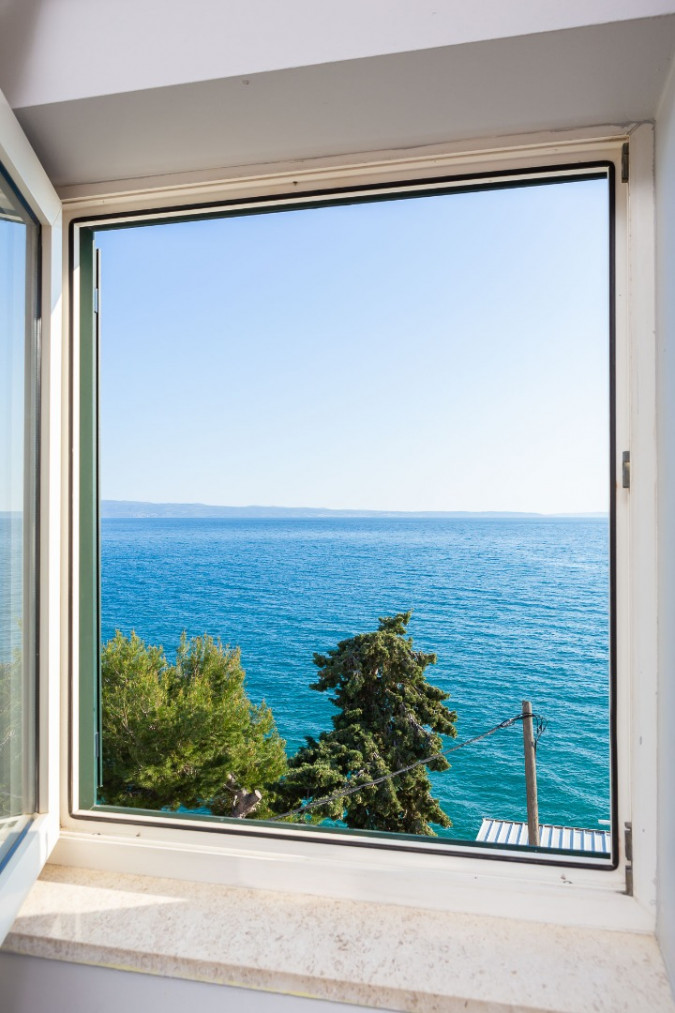 Studio s pogledom na more, Solar Beach Inn u neposrednoj blizini mora, Stobreč, Dalmacija Stobreč